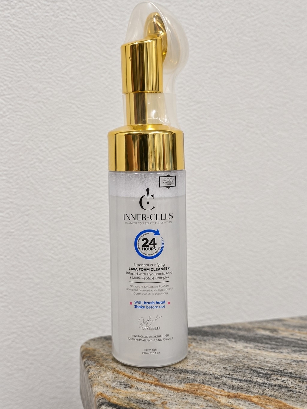 Innercells Essential Purifying Lava Foam Cleanser Infused with Hyaluronic Acid